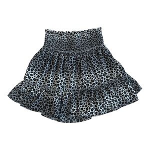 Altar'd State Animal PrintMini Skirt Smocked Tiered